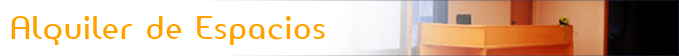 alquiler de espacios
