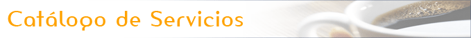catálogo de servicios